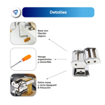 Fabrica para hacer Pastas Fideos de Acero Inoxidable Waggs