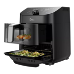 Freidora De Aire Digital Midea AF-D211BAR1 11Lts 1550w Negro 