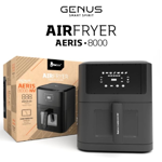 FREIDORA DE AIRE FOXBOX GENUS AERIS-8000 EASY FRY 8LT NEGRO (8108)