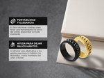 Anillo Titanio Giratorio Gadnic Anti Estrés Ansiedad Dorado - Talle L