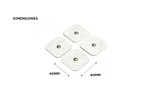 Repuestos Electrodos Gadnic Parches Cuadrados 4x4 cm Sin Cable
