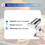 Maquina Fabrica para Hacer Pastas Amasa Fideos Acero Inoxidable Waggs