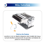 Maquina Fabrica para Hacer Pastas Amasa Fideos Acero Inoxidable Waggs