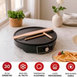 Panquequera Crepera Electrica Novohome 1000w + 2 Accesorios