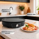 Panquequera Crepera Electrica Novohome 1000w + 2 Accesorios