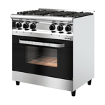 Cocina Morelli Capri 820 - 85Cm AcInox Pta Vidrio RejFund (22062)