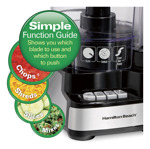 Procesador De Alimentos Hamilton Beach 12 Tazas 450w