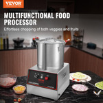 Vevor Procesador De Alimentos 16qt 1400w Acero Inoxidable