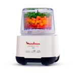 Picadora 123 + licuadora 1 litro 750w Moulinex color blanco