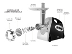 Picadora de Carne Cuk By Gadnic P90 Eléctrica 2000w 80kg/h