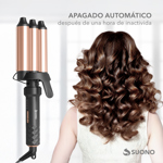 Buclera Rizador Tripe Suono 25mm con Ajuste Temperatura