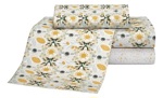Juego Sabanas Danubio Classic Estampada 1 1/2 Plaza 144 Hilos