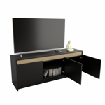 Rack Tv Mesa Cerrado Mueble Para Smart Tv Melamina Cno 1151