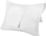 Funda Almohada Percal Blanco para almohada larga 140x45