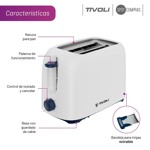 Tostadora Eléctrica Tivoli 700w 6 Niveles - Doble Ranura