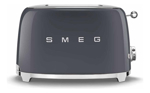 Tostadora Smeg Estilo Retro De 2 Rebanadas En Gris