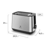 Tostadora Eléctrica Electrolux Inox ETS25