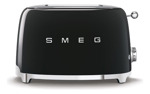 Tostadora Smeg De 2 Rebanadas Estilo Retro Color Negro