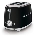 Tostadora Smeg De 2 Rebanadas Estilo Retro Color Negro