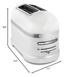 Tostadora Kitchenaid Pro Line 2 Rebanadas Blanco Satinado
