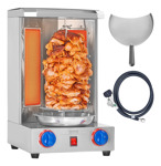 Máquina De Parrilla Shawarma Vevor De 5.9 Kg Con 2 Quemadore