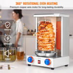 Máquina De Parrilla Shawarma Vevor De 5.9 Kg Con 2 Quemadore