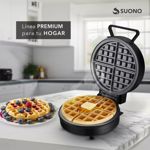 Wafflera Redonda Suono Regulable Placas Antiadherentes 1200W