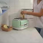 Tostadora Ariete 4 Panes Vintage 156 Verde 1600 W