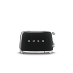 Tostadora Smeg 50s Retro Line negra con ranuras 4x4