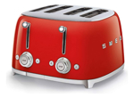 Tostadora Smeg Retro De 4 Rebanadas Con Ranuras Anchas Col