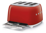 Tostadora Smeg Retro De 4 Rebanadas Con Ranuras Anchas Col