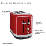 Tostadora KITCHENAID 2 Panes Empire Red LKMT2109RER