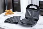 Sandwichera Waflera Parrilla 3 en 1 Novohome SM1200 760W 