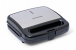 Sandwichera Novohome SM400 Tapa de Acero Inox. Antiadherente
