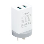 Cargador De Pared Con Dos Puertos USB TGW ICHAR32G-DWG