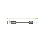 Cable Usb Apple Lightning One For All Cc3320 1Mt Certificado