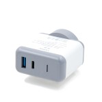 Cargador de Pared con Puerto Tipo C y Puerto USB Tgw ICHAR35G-WG