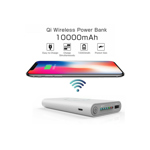 Cargador Portatil Power Bank Doble Inalambrico Qi 10000 Mah - BLANCO