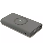 Cargador Portatil Power Bank Doble Inalambrico Qi 10000 Mah - GRIS 