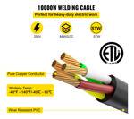 Cable De Extensión Vevor De 40 Amperios 50 Pies Para Solda