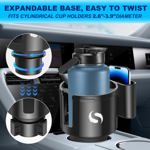 Expansor-adaptador para portavasos de coche con soporte para teléfono SERVOMASTER