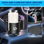 Expansor-adaptador para portavasos de coche con soporte para teléfono SERVOMASTER