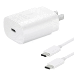 SAMSUNG CARGADOR FAST CHARGE USB-C 15W BLANCO CON CABLE EP-T1510XWSGAR