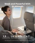 Portátil Power Bank Anker de 25 000 mAh con tres puertos USB-C de 100 W