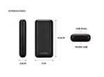 Kit Gadnic de Cargador Portátil y Cable Usb Magnético Carga Rápida