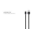 Cable Cargador USB C Gadnic Compatibilidad Universal Android 
