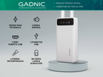 Cargador Portátil Gadnic K43 20000 mAh 1 puerto USB  Display