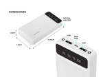 Cargador Portátil Gadnic K43 20000 mAh 1 puerto USB  Display