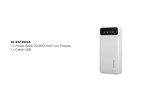 Cargador Portátil Gadnic K43 20000 mAh 1 puerto USB  Display