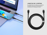 Cable de Carga Rápida Baseus Pudding Series Tipo-C a Tipo-C 100W 12m